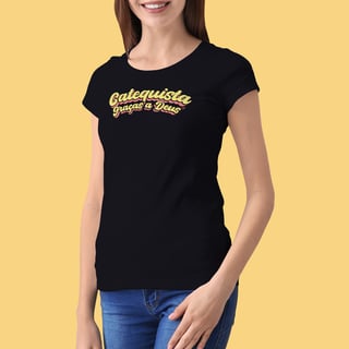 Camiseta Catequista Graças a Deus Feminina