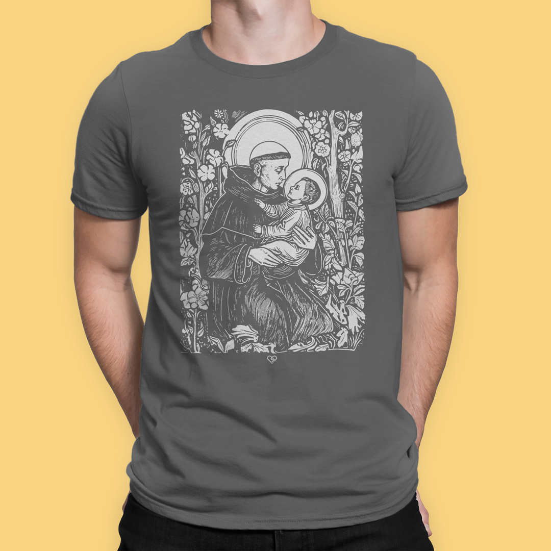 Nome do produto: Camiseta Santo Antônio Gravura