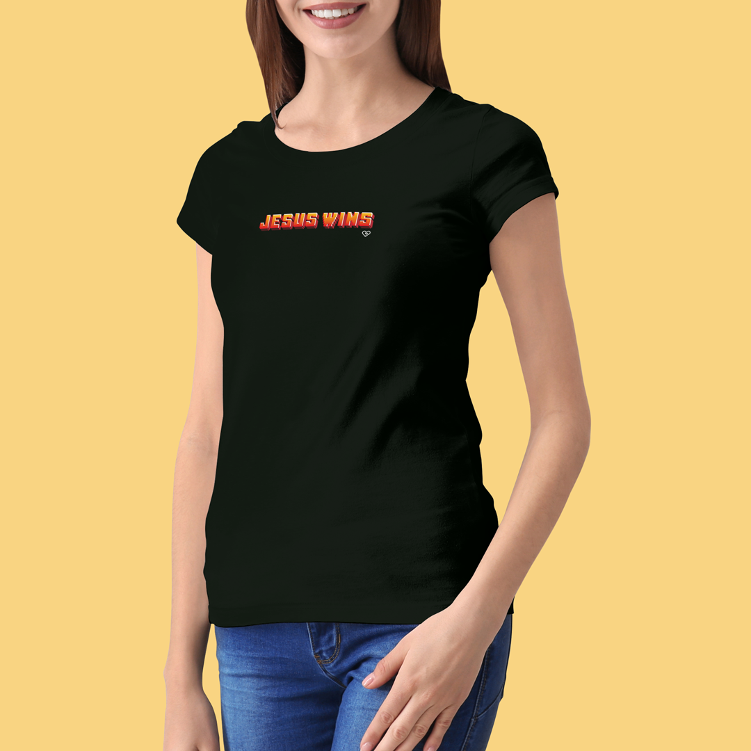 Camiseta Jesus Wins - Feminina