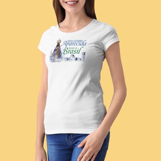 Camiseta Nossa Senhora Aparecida - Rainha do Brasil - F