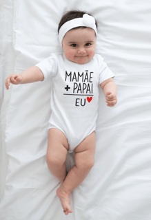 BODY INFANTIL - MAMÃE MAIS PAPAI