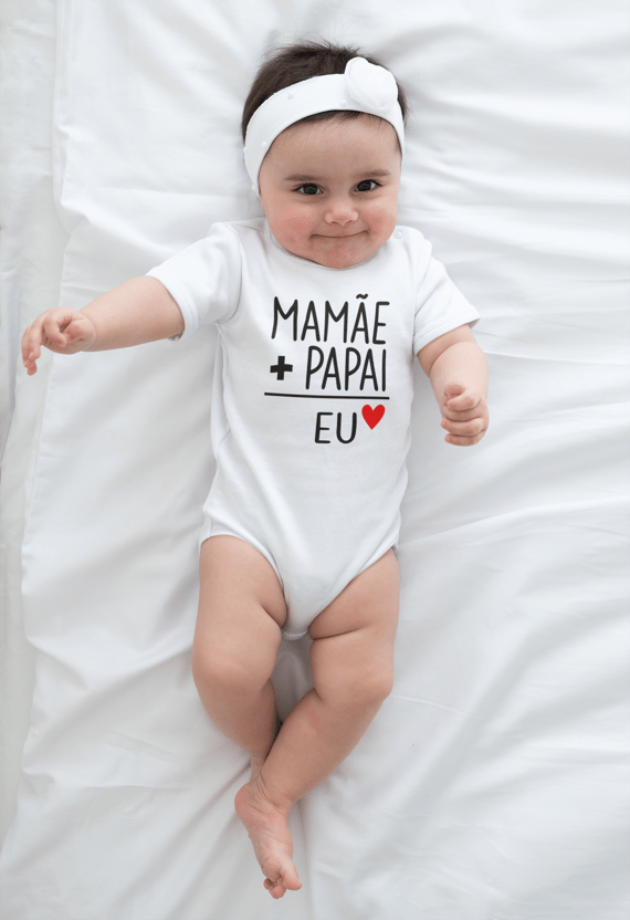 BODY INFANTIL - MAMÃE MAIS PAPAI