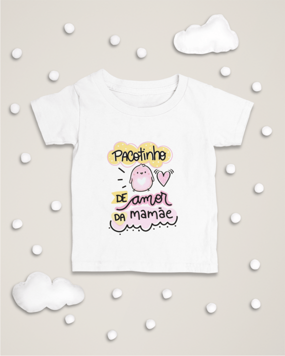 CAMISETA INFANTIL - PACOTINHO DE AMOR