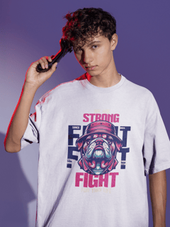 Nome do produto Camiseta Oversized Bulldog Strong Fight