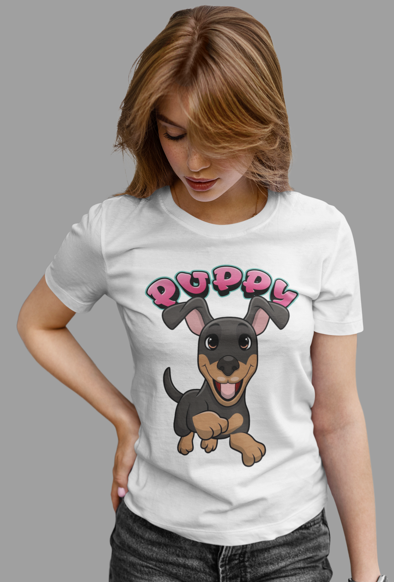 Camiseta Puppy Cartoon