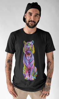 Camiseta Personalizada Tigre Colorido