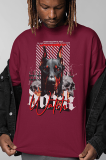 Camiseta Oversized Doberman Dark Watch