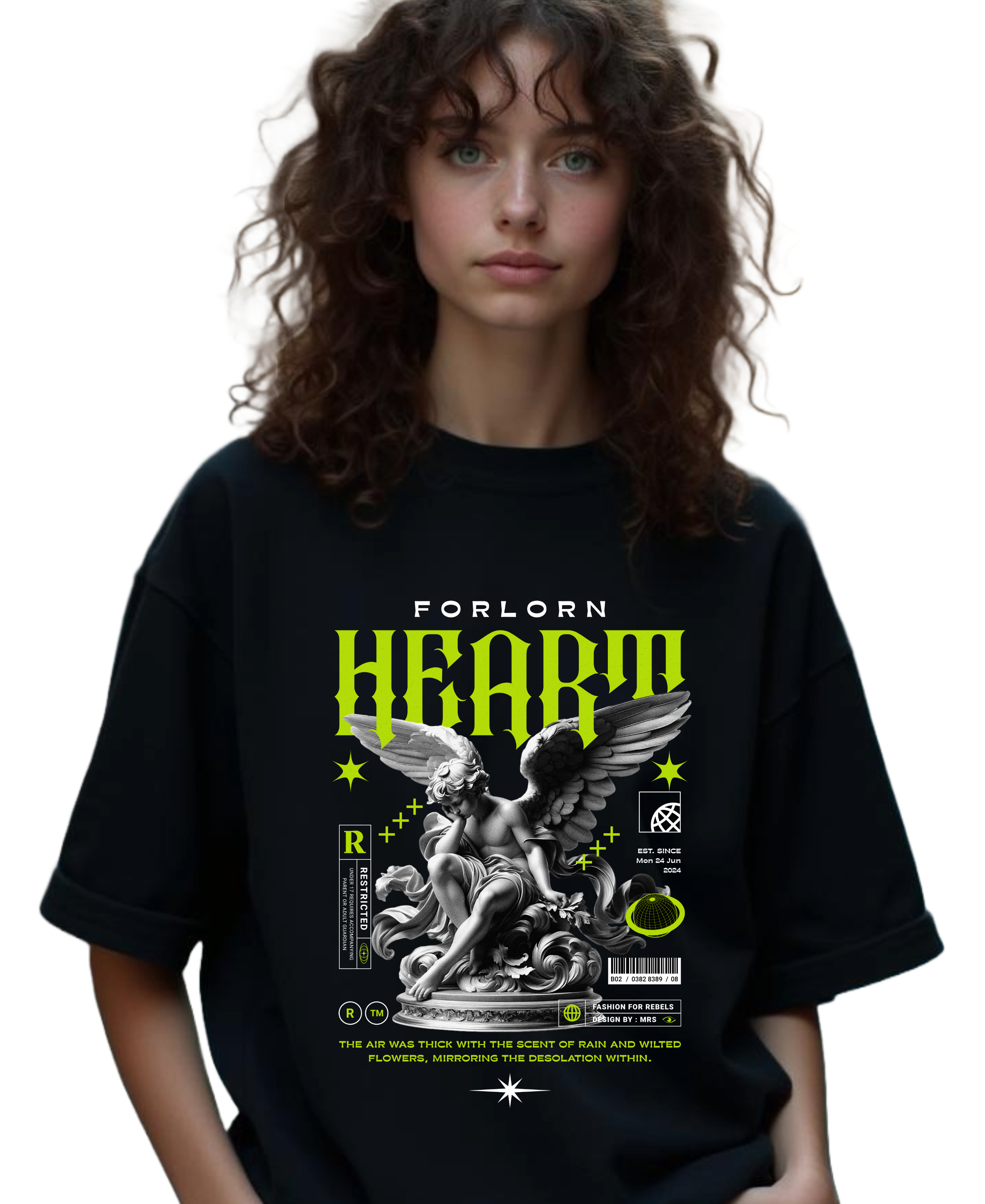 Camiseta Oversized Heart Unissex