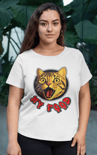 Nome do produto Camiseta Gato My Food