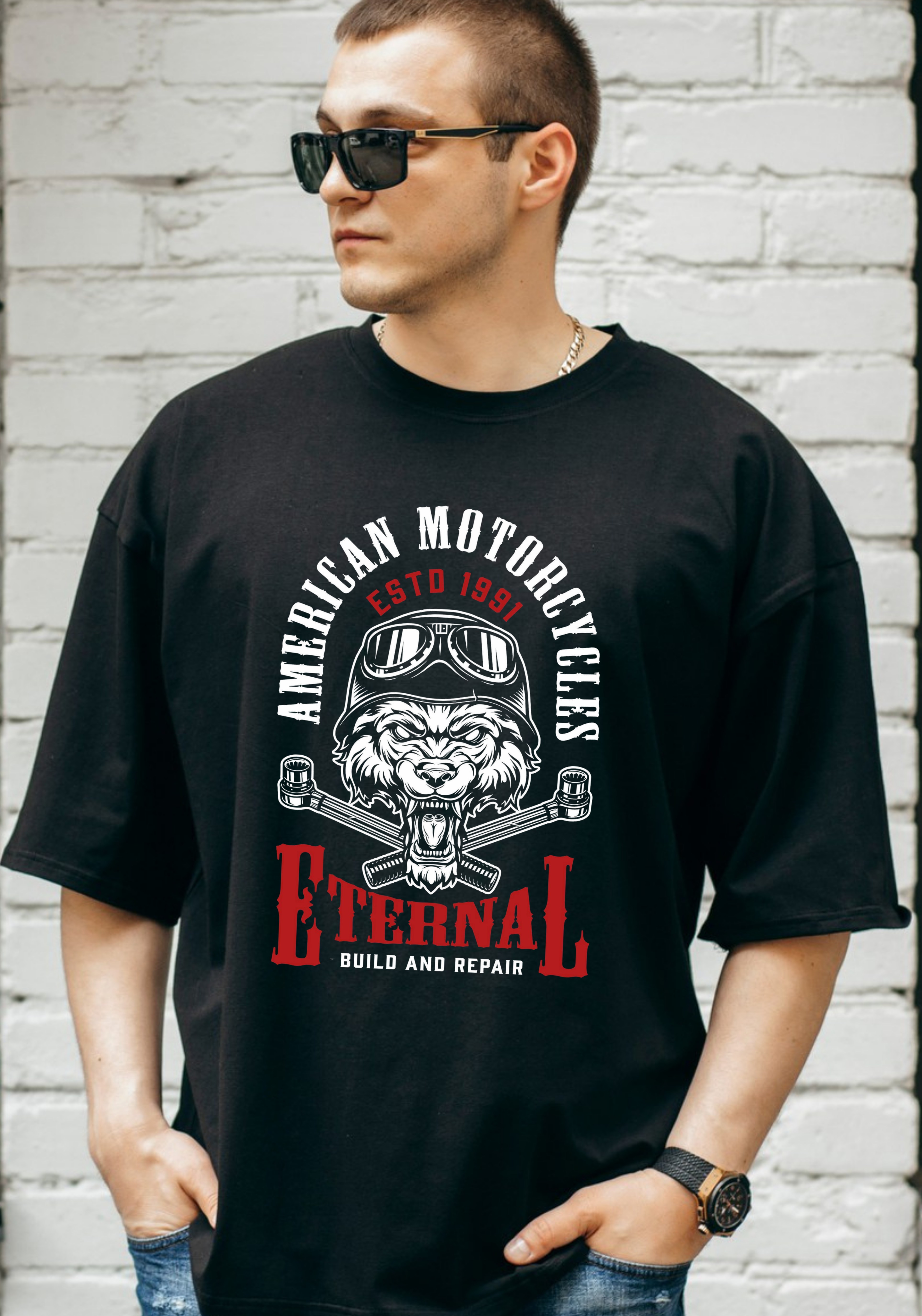 Nome do produto Camiseta Oversized American Motorcycles