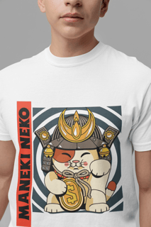 Camiseta Classica Maneki Neko gato da Sorte