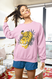 Nome do produto Moleton fechado Tigre Asiático Caricatura 