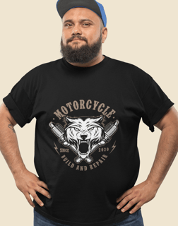 Camiseta Plus Size MotorCycle (lobo)
