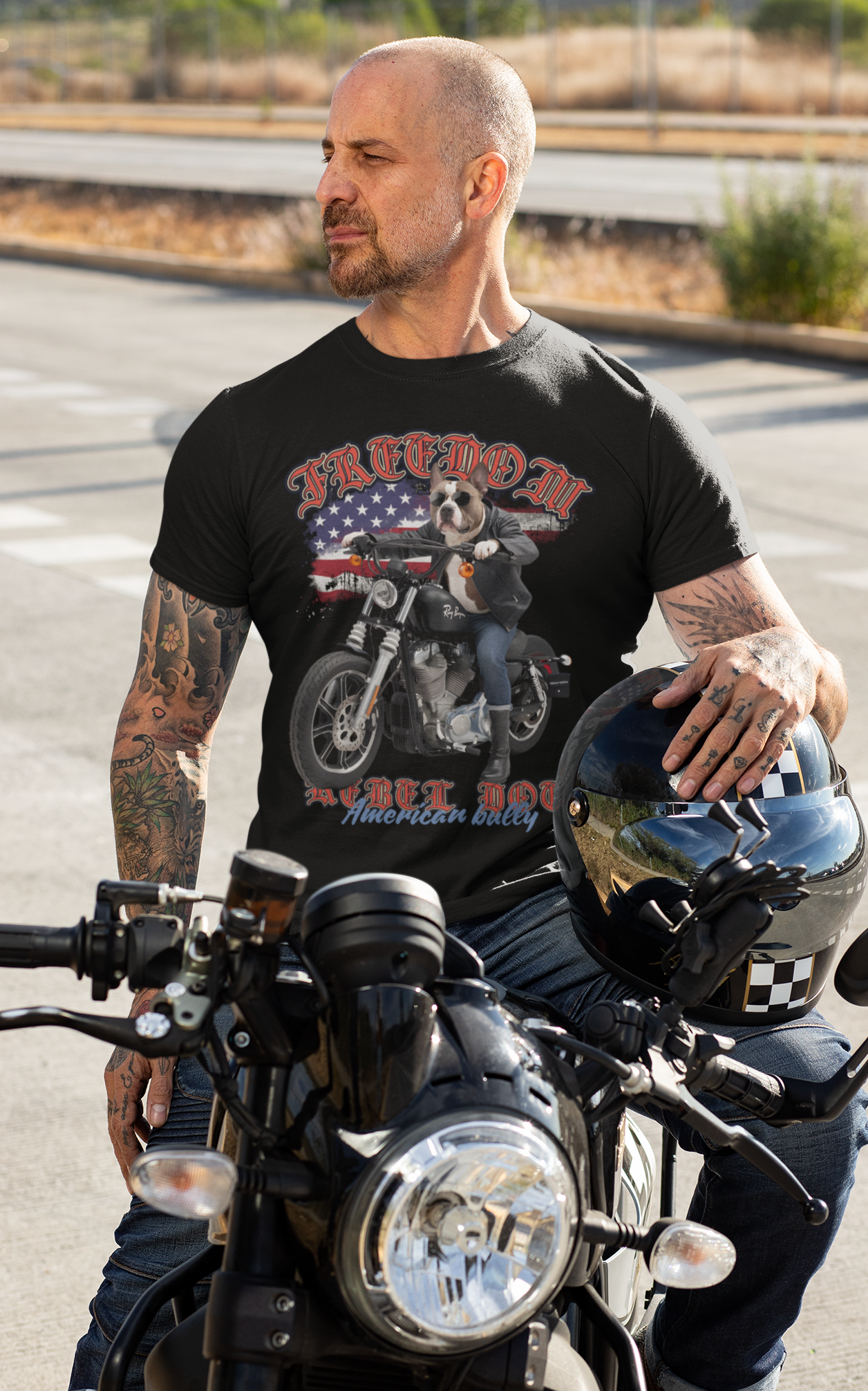 Camiseta Rebel Dog American Bully
