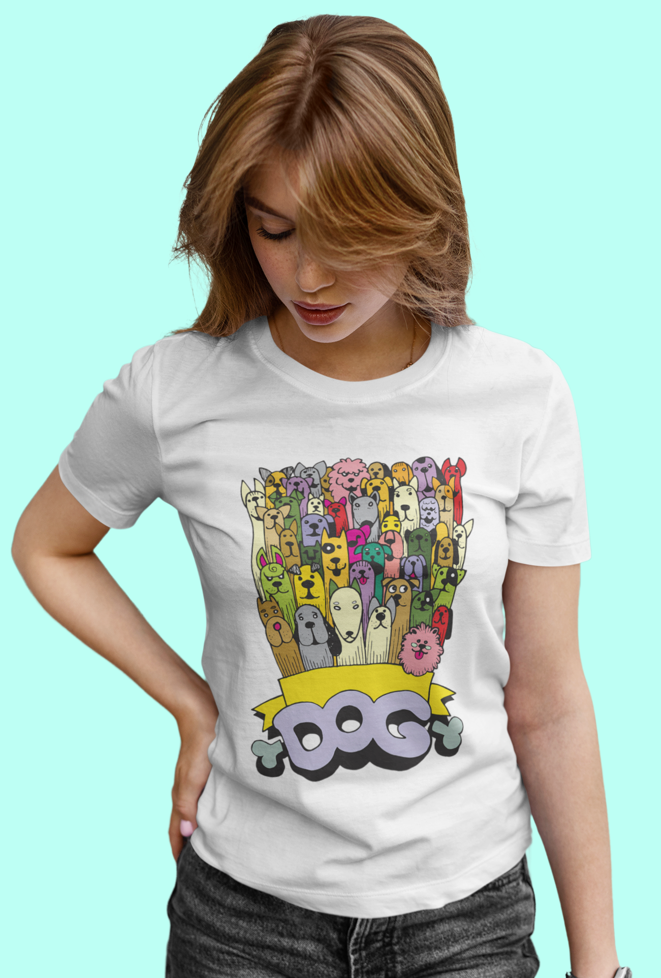 Camiseta Dog Matilha Cartoon