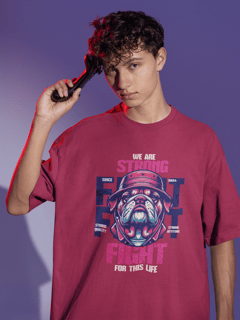 Nome do produto Camiseta Oversized Bulldog Strong Fight