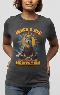 Nome do produto Camiseta  husky Siberiano Meditando