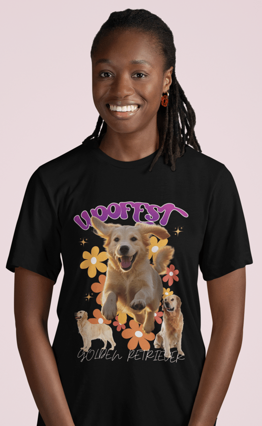 Camiseta Classica Golden Retriever Woofest
