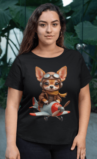 Camiseta Quality Chihuahua Aviadora