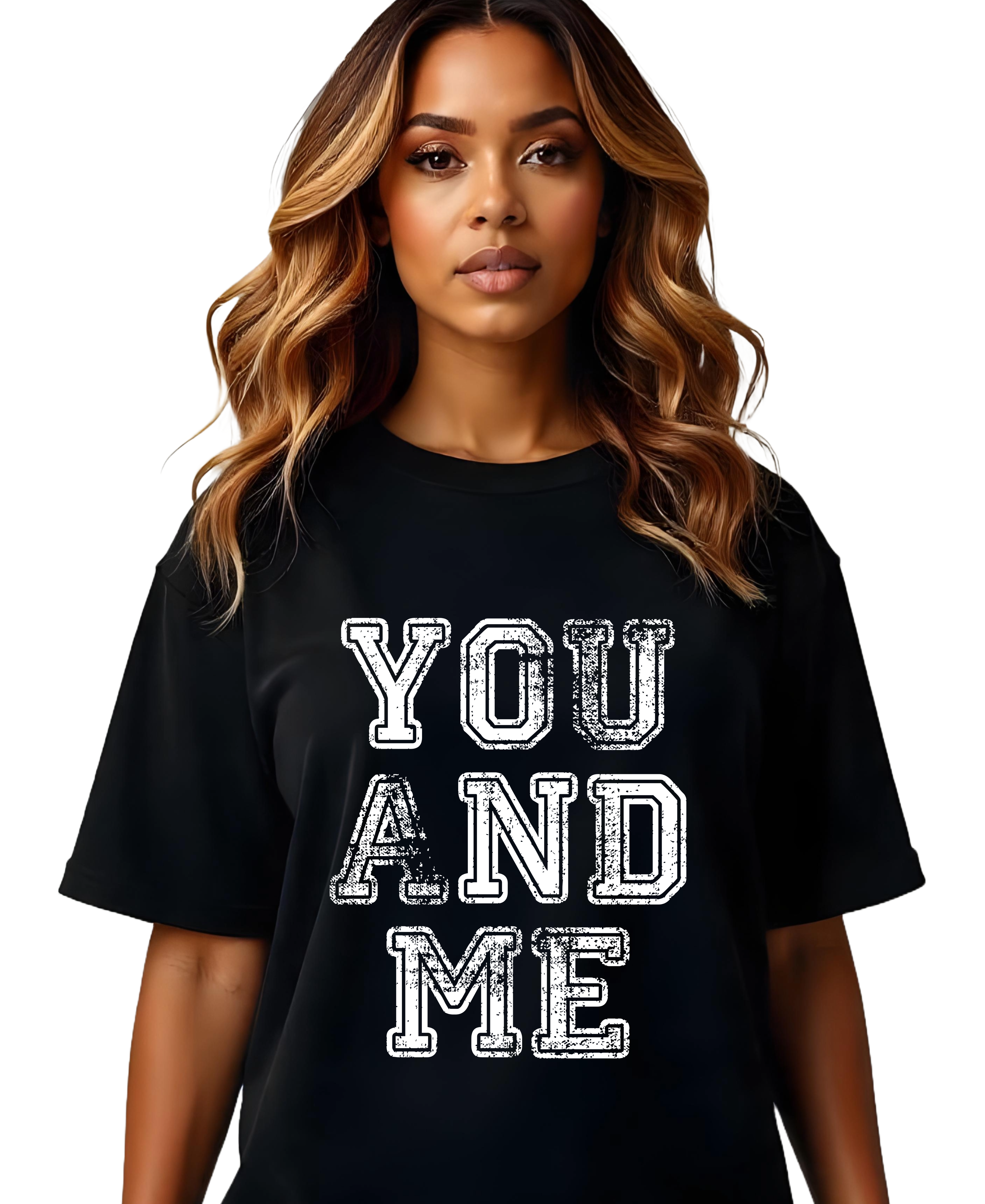 Camiseta Oversized  You And Me Unissex
