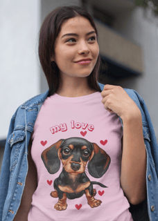Nome do produto Camiseta dachshund My Love