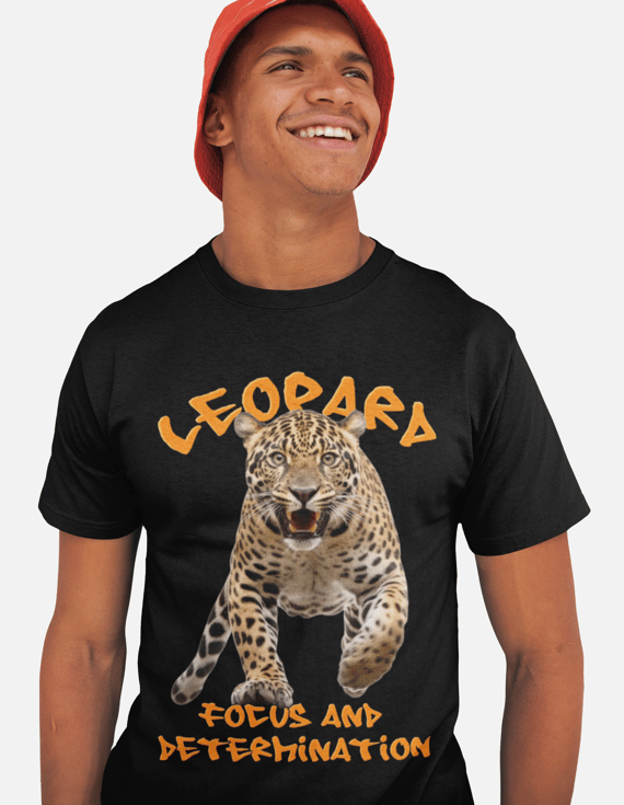 Camiseta Leopardo Foco e determinação
