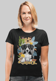 Camiseta cão e surrealismo