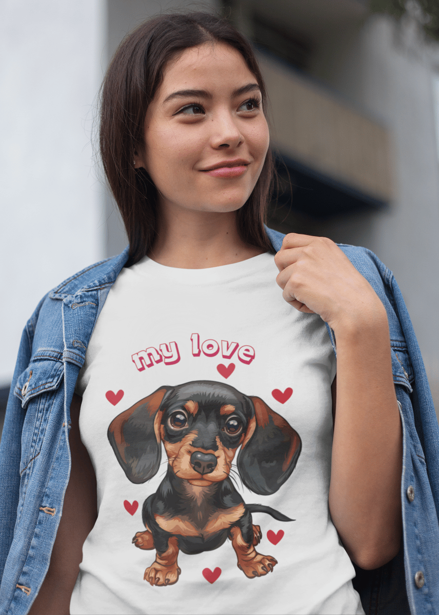 Nome do produto: Camiseta dachshund My Love