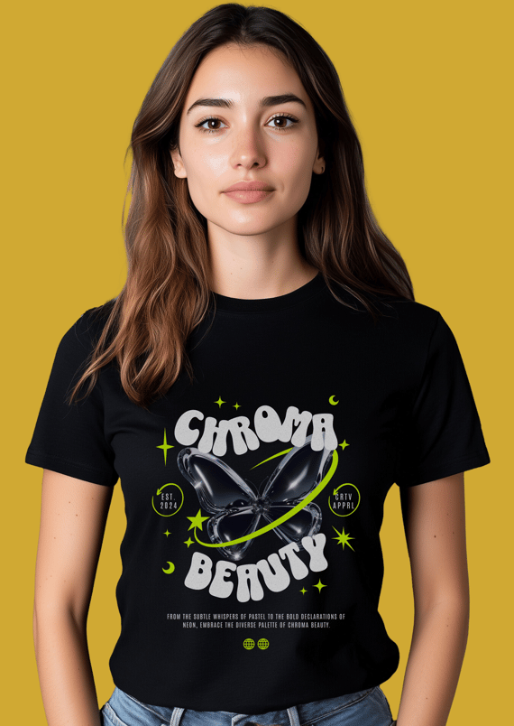 Camiseta Quality Chroma Beauty Borboleta