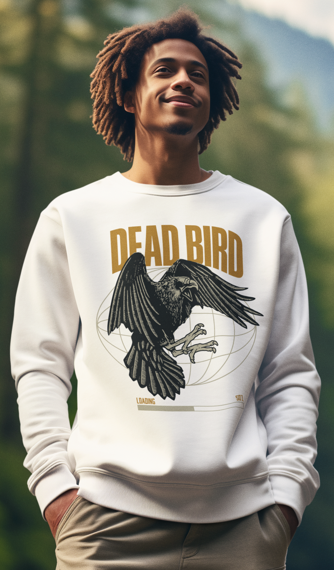 Moletom Fechado Corvo Dead Bird