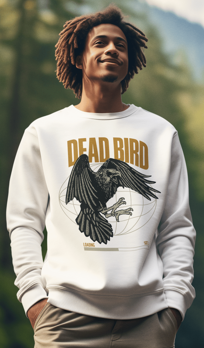 Nome do produto: Moletom Fechado Corvo Dead Bird