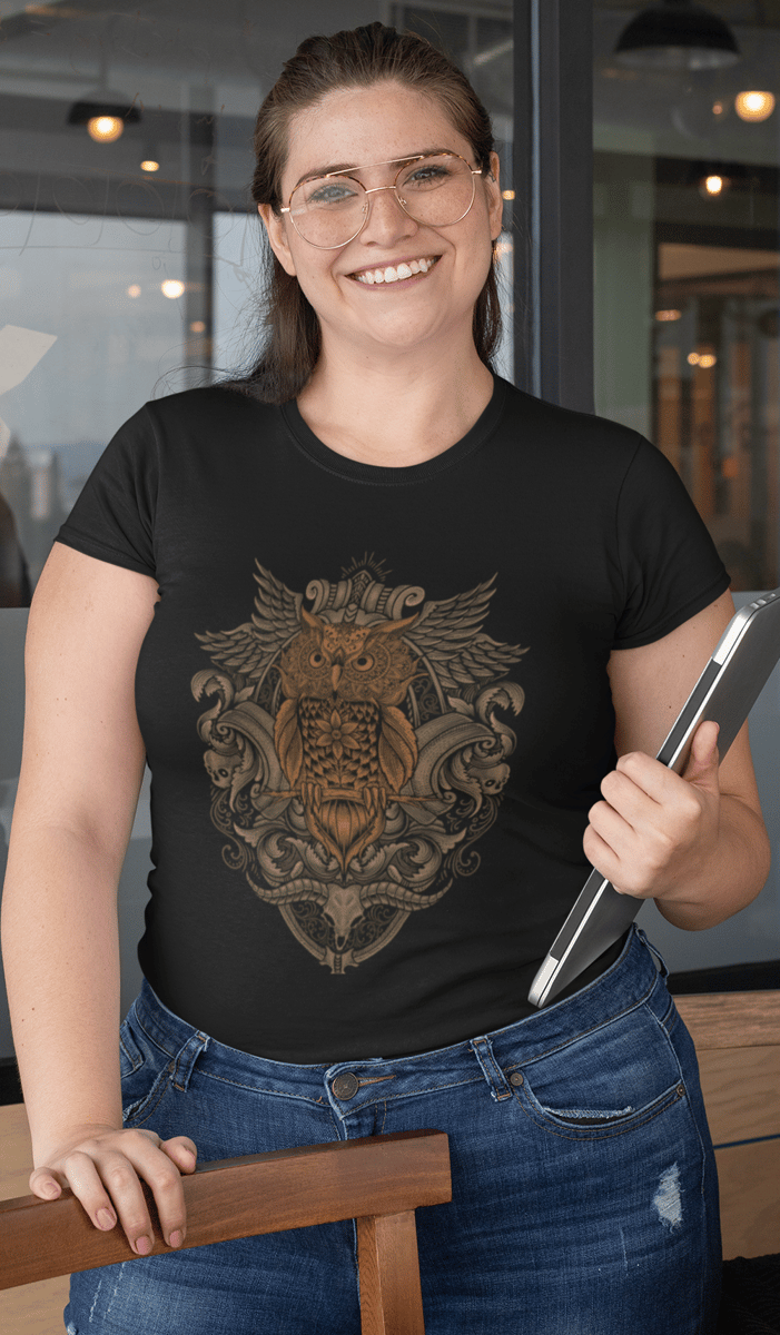 Nome do produto: Camiseta Plus Size Coruja