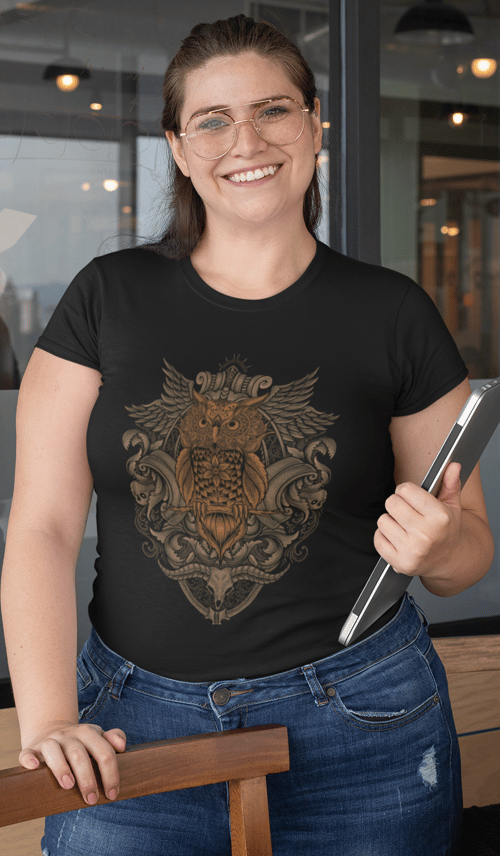 Camiseta Plus Size Coruja