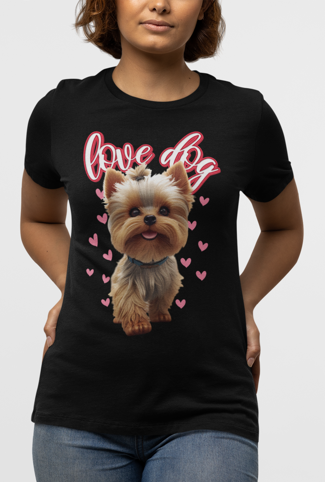 Camiseta Yorkshire Love Dog