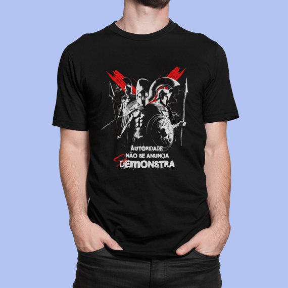 Camiseta Prime Maculina Autoridade Não Se Anuncia Se Demonstra