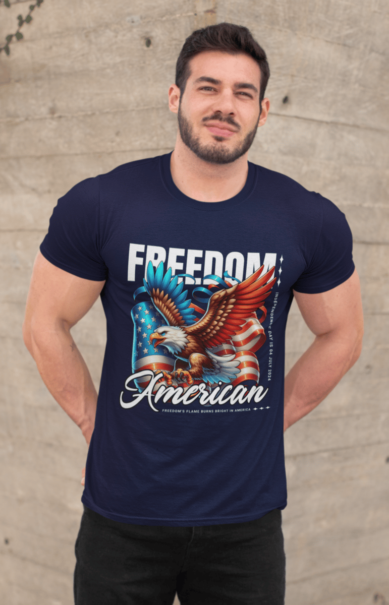 Nome do produto: Camiseta Quality Aguia Freedom American