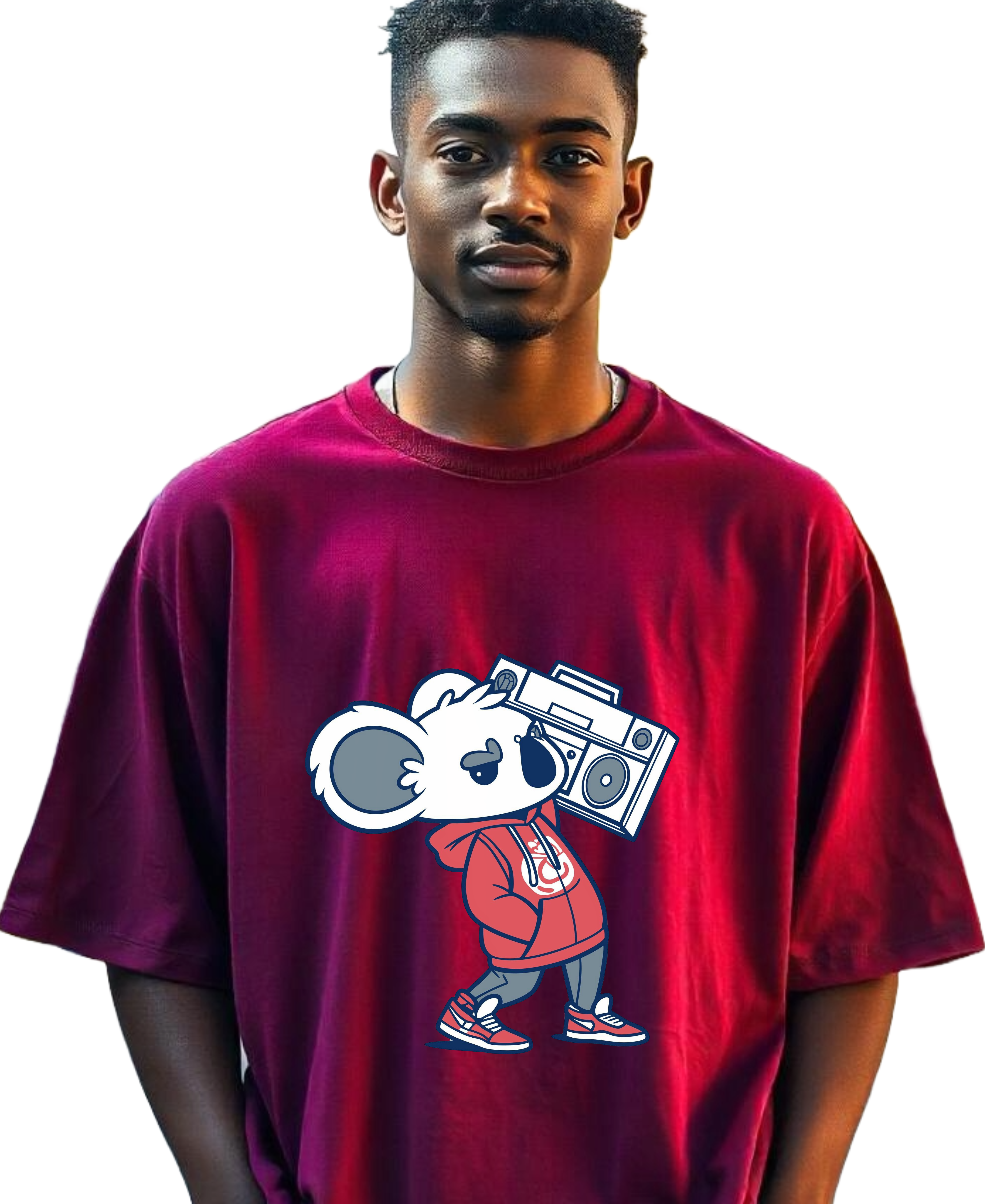 Camiseta Oversized Coala Gangsta Unissex