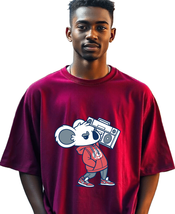 Camiseta Oversized Coala Gangsta Unissex