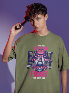 Nome do produto Camiseta Oversized Bulldog Strong Fight