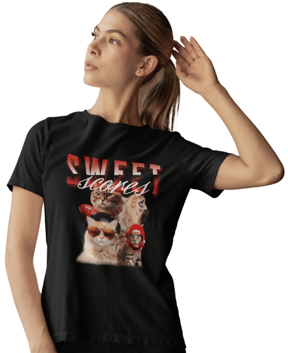 Camiseta Classica Cats Sweet Scores