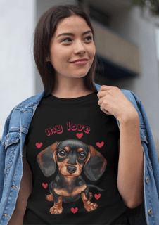 Nome do produto Camiseta dachshund My Love