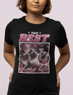 Camiseta Quality The Best Gato Siâmes