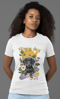 Nome do produto Camiseta dachshund Happy Days