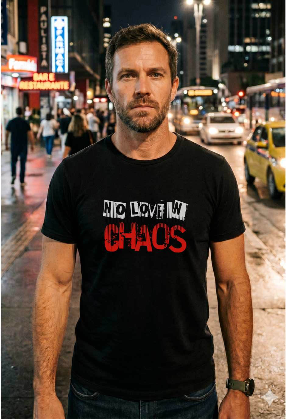 Camiseta Prime NO LOVE IN CHAOS