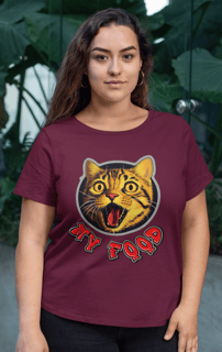 Nome do produto Camiseta Gato My Food