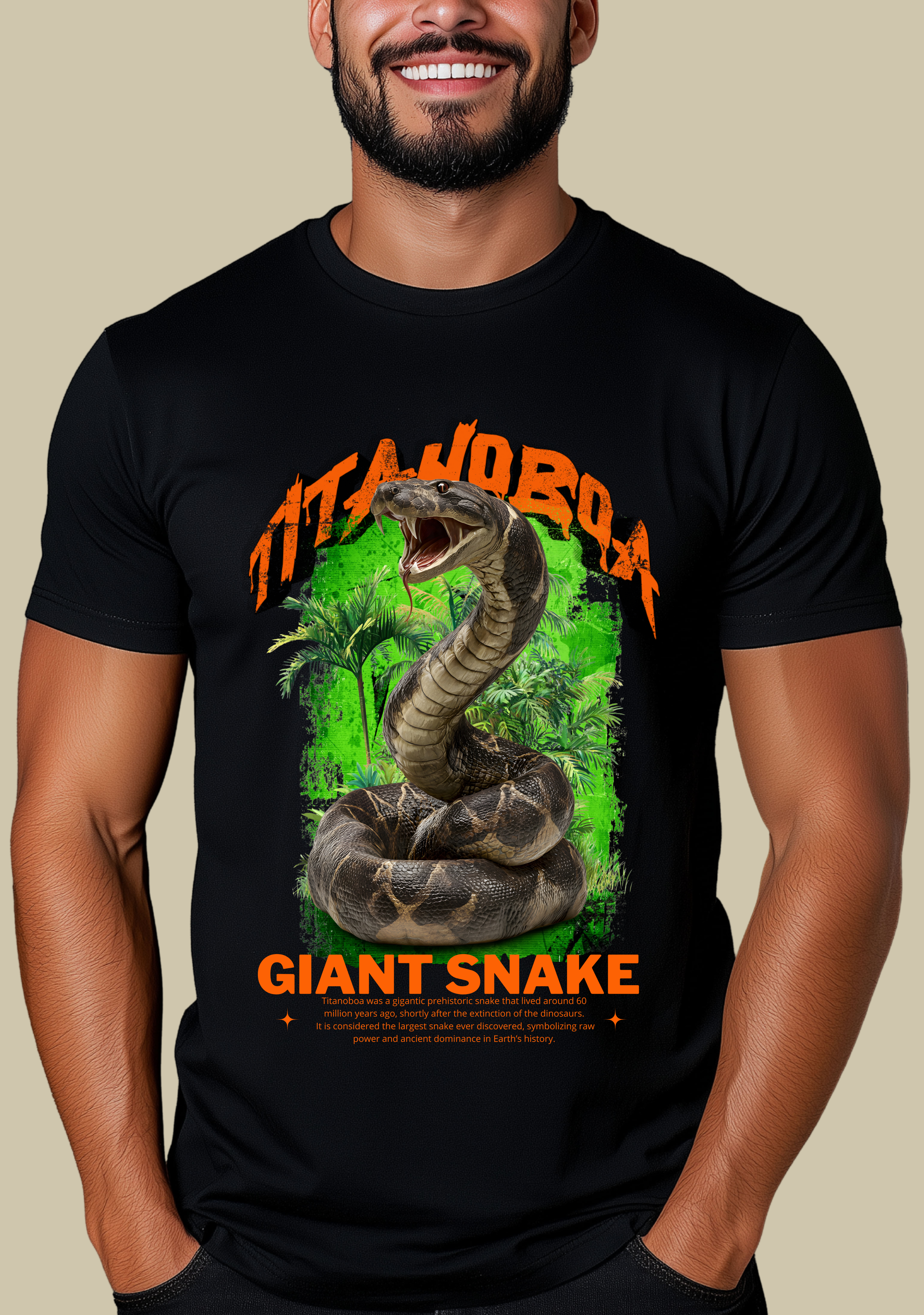 Camiseta Quality Titanoboa (Serpente)