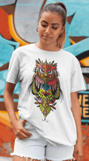 Camiseta Coruja Abstrata