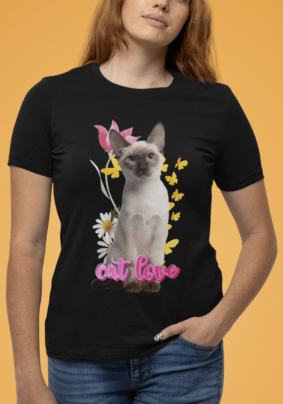 Camiseta Classica Gato Siâmes