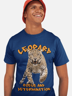 Nome do produto Camiseta Leopardo Foco e determinação