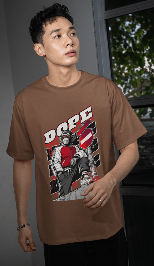 Camiseta Oversized Chimpanzé (Dope) streetwear